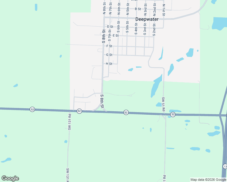 map of restaurants, bars, coffee shops, grocery stores, and more near Southwest 786 Road in Deepwater