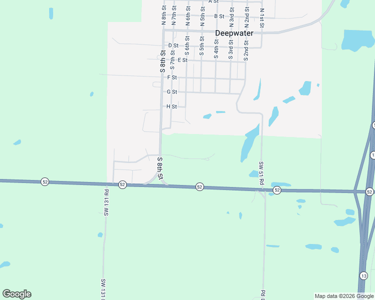 map of restaurants, bars, coffee shops, grocery stores, and more near Southwest 786 Road in Deepwater