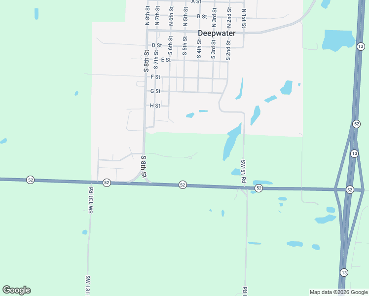 map of restaurants, bars, coffee shops, grocery stores, and more near Southwest 786 Road in Deepwater