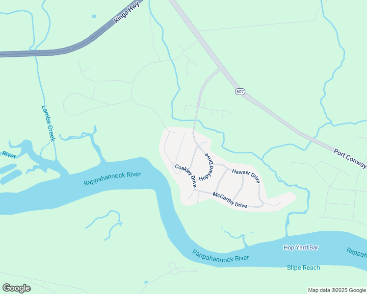 map of restaurants, bars, coffee shops, grocery stores, and more near 11411 Ianthas Way in King George