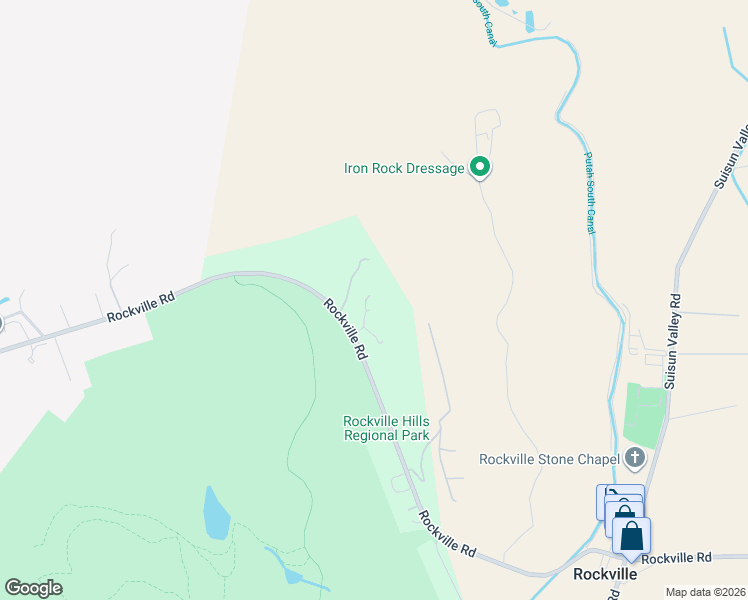 map of restaurants, bars, coffee shops, grocery stores, and more near 2129 Rockville Road in Fairfield