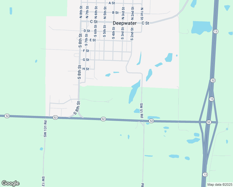 map of restaurants, bars, coffee shops, grocery stores, and more near Southwest 786 Road in Deepwater