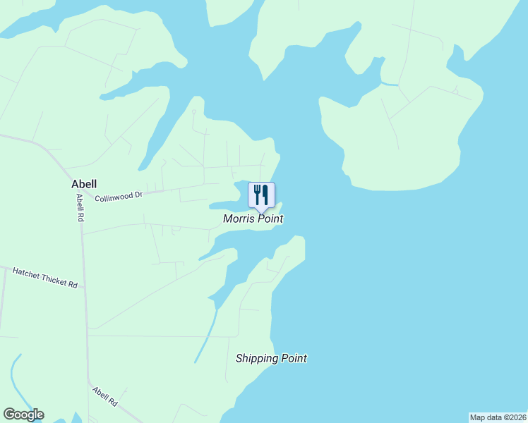 map of restaurants, bars, coffee shops, grocery stores, and more near 38872 Morris Point Road in Abell
