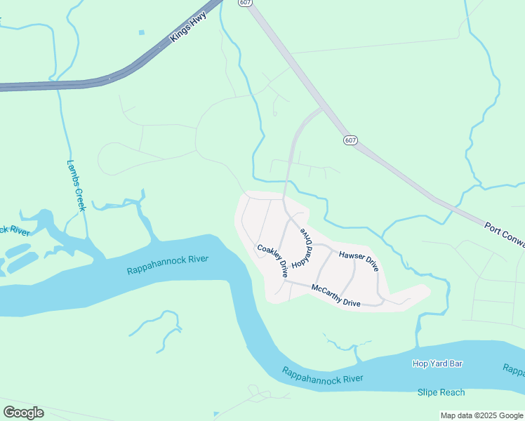 map of restaurants, bars, coffee shops, grocery stores, and more near 11398 Ianthas Way in King George