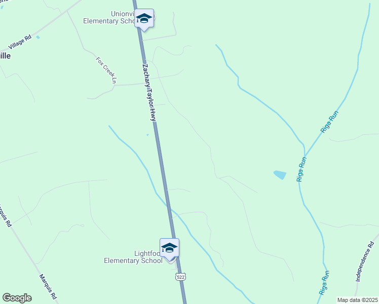 map of restaurants, bars, coffee shops, grocery stores, and more near 11129 Zachary Taylor Highway in Unionville