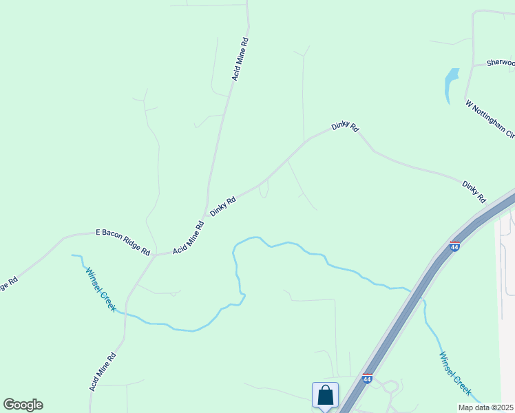 map of restaurants, bars, coffee shops, grocery stores, and more near 288 Dinky Road in Sullivan