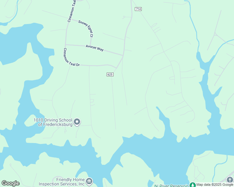 map of restaurants, bars, coffee shops, grocery stores, and more near 10717 Whispering Way in Fredericksburg