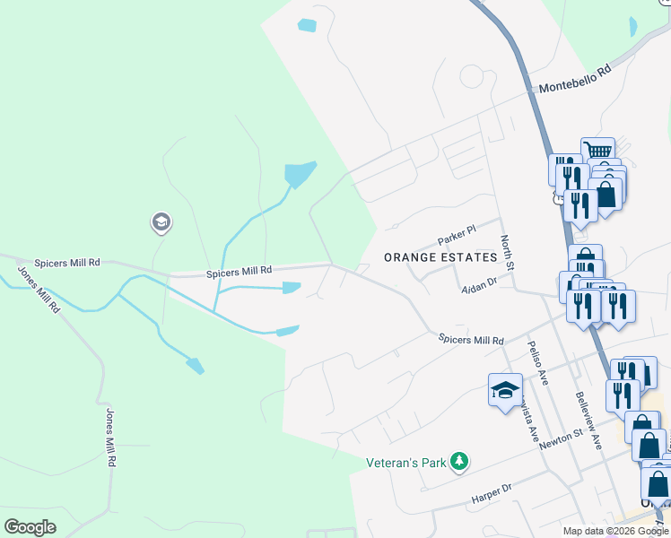 map of restaurants, bars, coffee shops, grocery stores, and more near 14196 Promise Way Lane in Orange