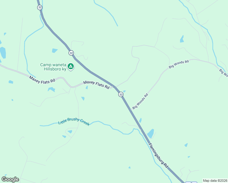 map of restaurants, bars, coffee shops, grocery stores, and more near 7325 Flemingsburg Road in Morehead