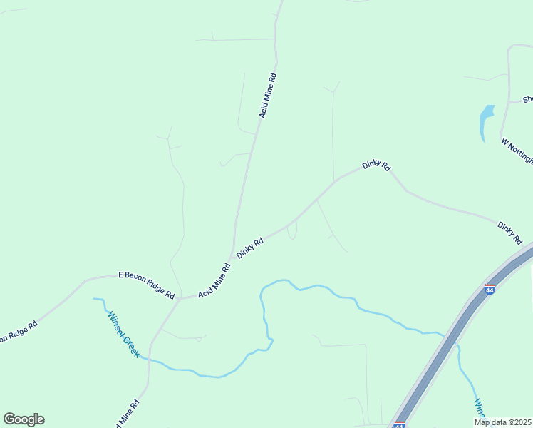 map of restaurants, bars, coffee shops, grocery stores, and more near 288 Dinky Road in Sullivan