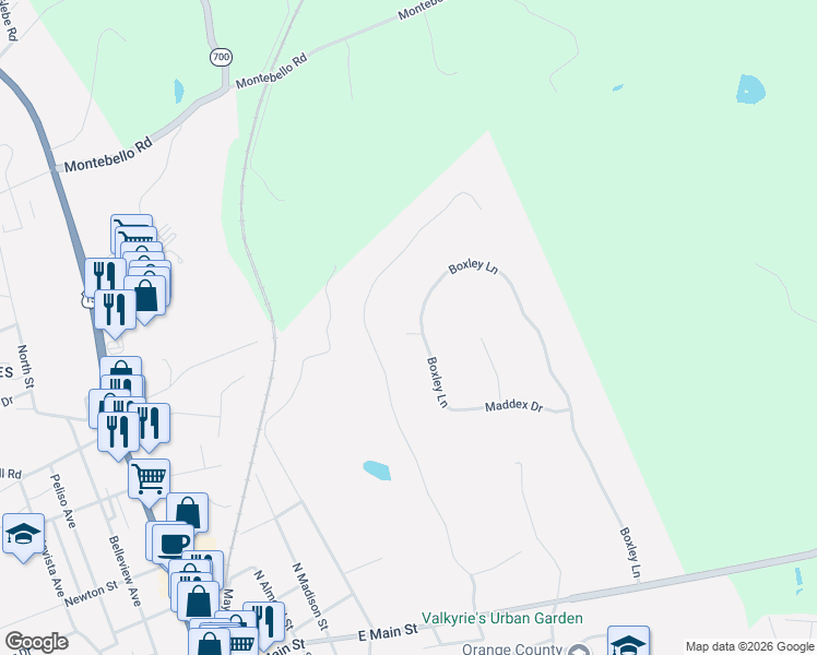 map of restaurants, bars, coffee shops, grocery stores, and more near 252 State Route 2020 in Orange