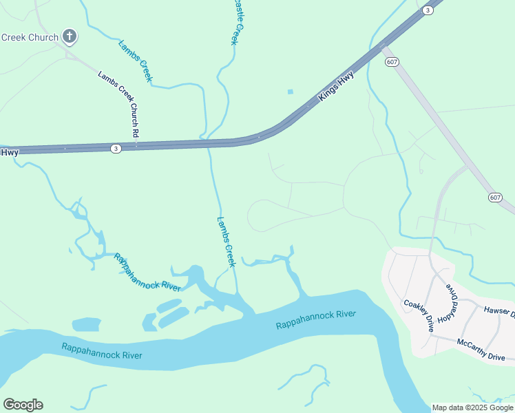 map of restaurants, bars, coffee shops, grocery stores, and more near 5107 Spinnaker Lane in King George