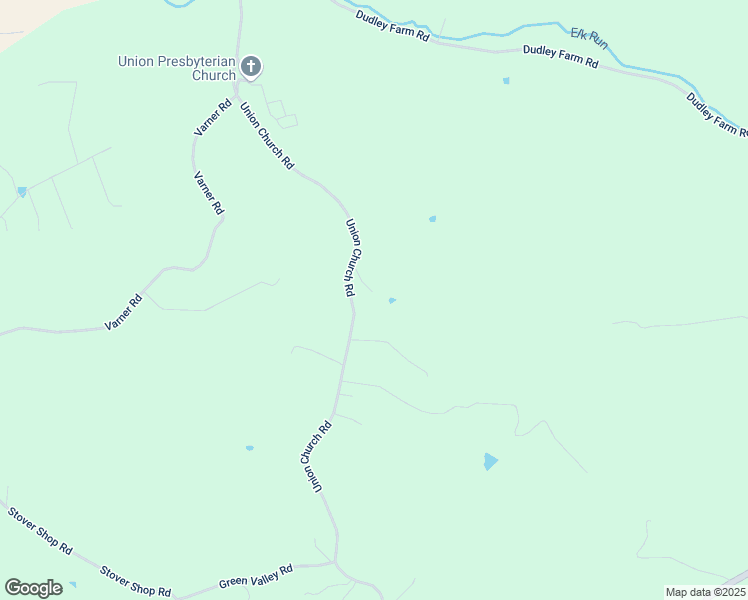 map of restaurants, bars, coffee shops, grocery stores, and more near 1271 Union Church Road in Churchville