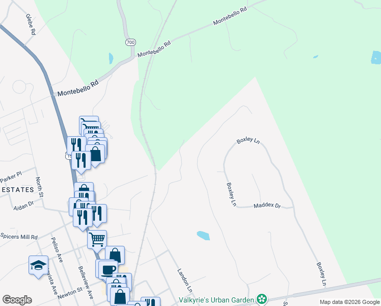 map of restaurants, bars, coffee shops, grocery stores, and more near 196 Red Hill Road in Orange