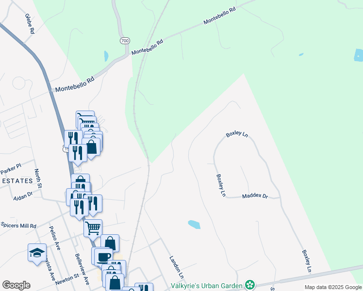 map of restaurants, bars, coffee shops, grocery stores, and more near 196 Red Hill Road in Orange