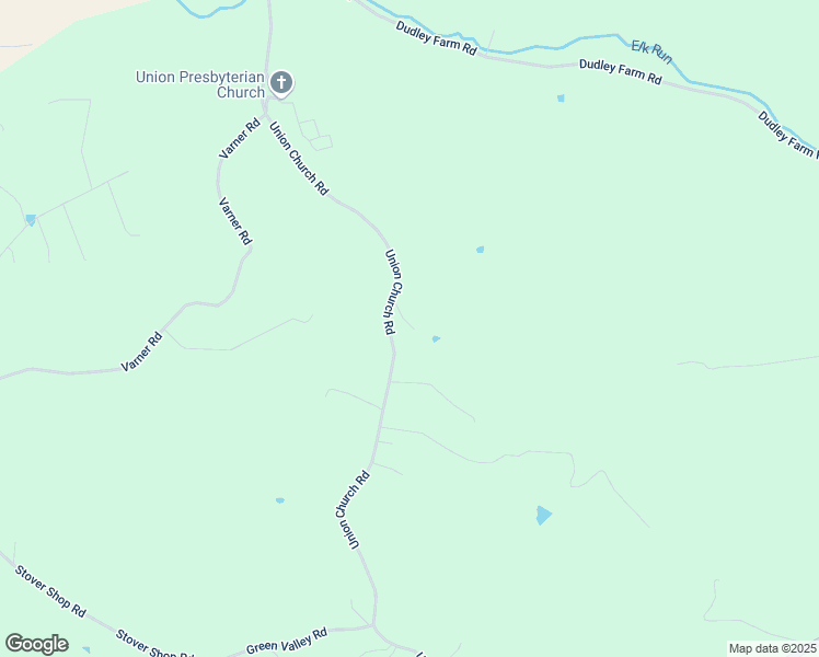 map of restaurants, bars, coffee shops, grocery stores, and more near 1271 Union Church Road in Churchville