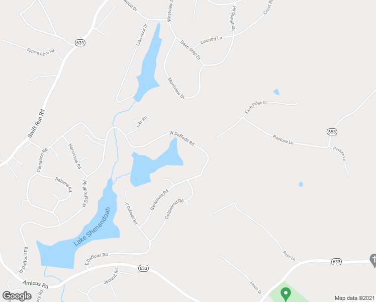 map of restaurants, bars, coffee shops, grocery stores, and more near 587 Geranium Road in Ruckersville