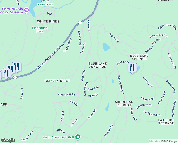 map of restaurants, bars, coffee shops, grocery stores, and more near 480 Kuehn Avenue in Arnold