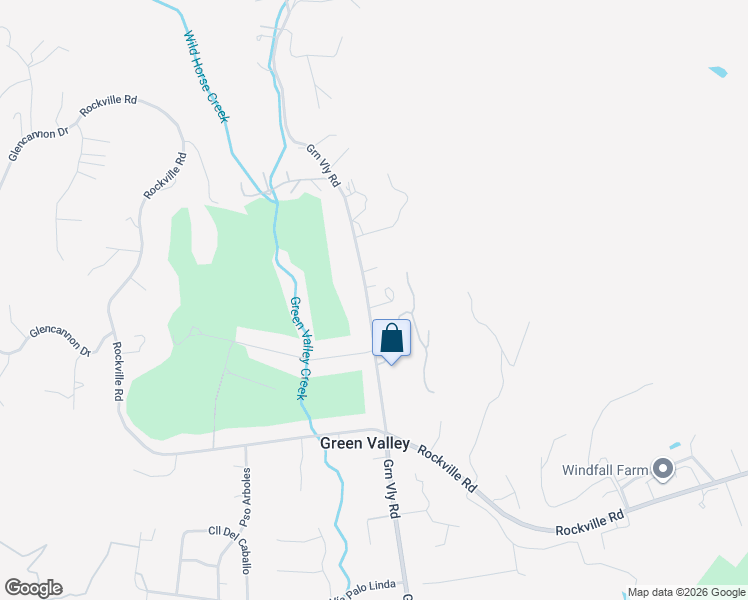 map of restaurants, bars, coffee shops, grocery stores, and more near 4410 Green Valley Road in Fairfield