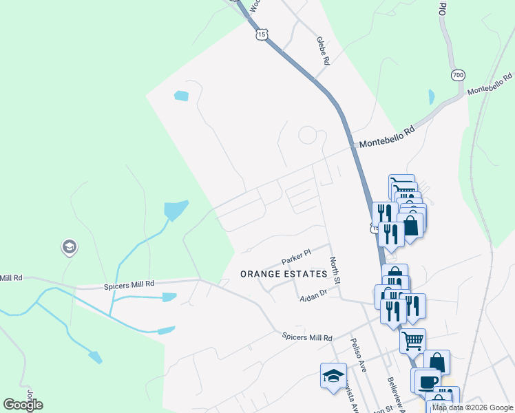 map of restaurants, bars, coffee shops, grocery stores, and more near 100-198 Oakbrook Drive in Orange