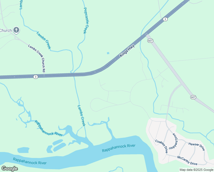 map of restaurants, bars, coffee shops, grocery stores, and more near 11227 Brassica Lane in King George