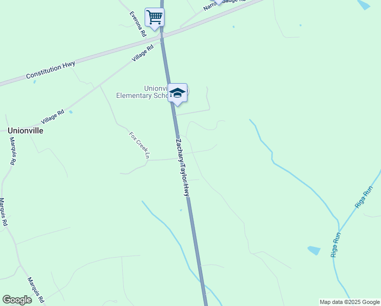 map of restaurants, bars, coffee shops, grocery stores, and more near 24547 Melody Rose Lane in Unionville
