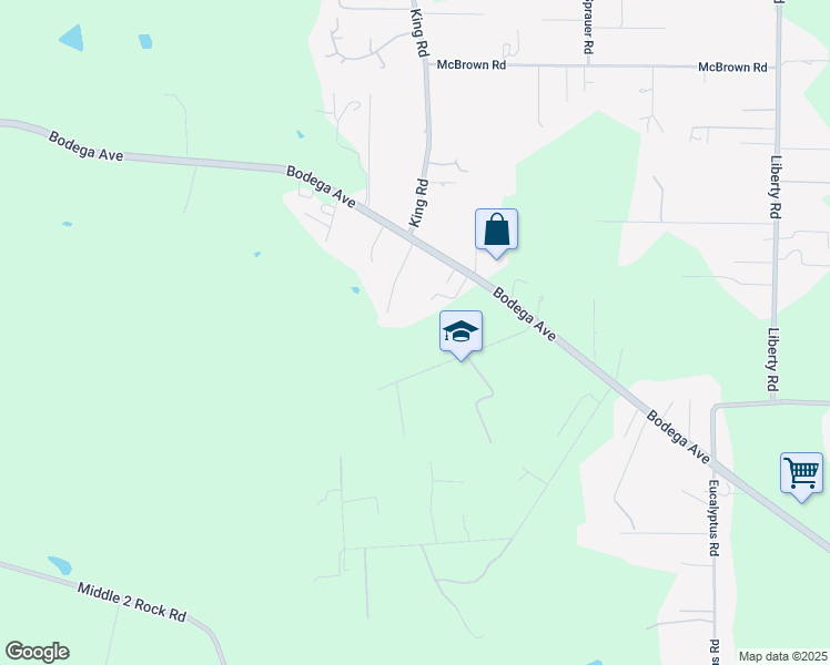map of restaurants, bars, coffee shops, grocery stores, and more near 5089 Bodega Avenue in Petaluma