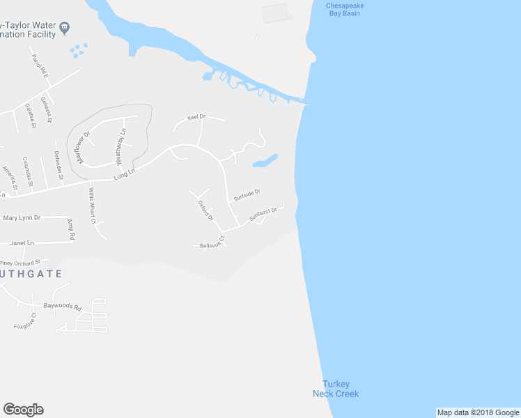 map of restaurants, bars, coffee shops, grocery stores, and more near 48374 Sunburst Drive in Lexington Park