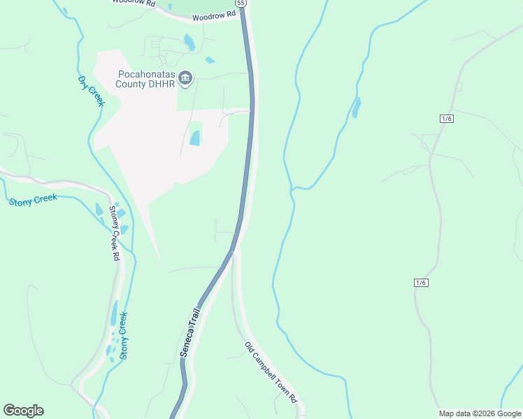 map of restaurants, bars, coffee shops, grocery stores, and more near 21022 Seneca Trail in Marlinton