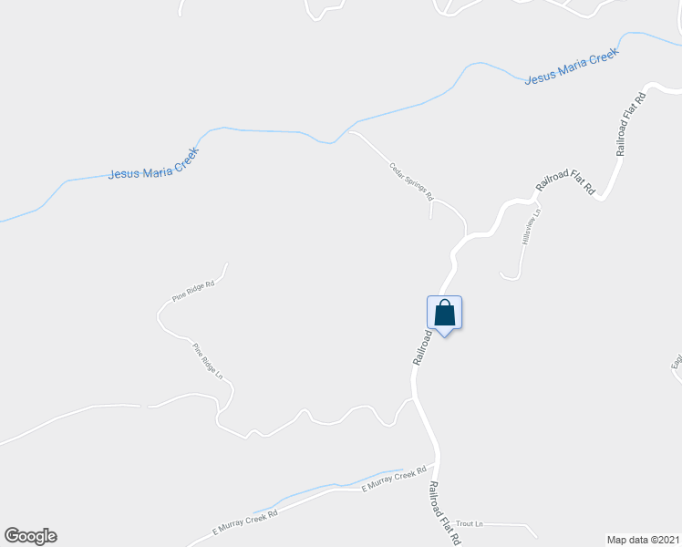 map of restaurants, bars, coffee shops, grocery stores, and more near 6640 Railroad Flat Road in Mountain Ranch