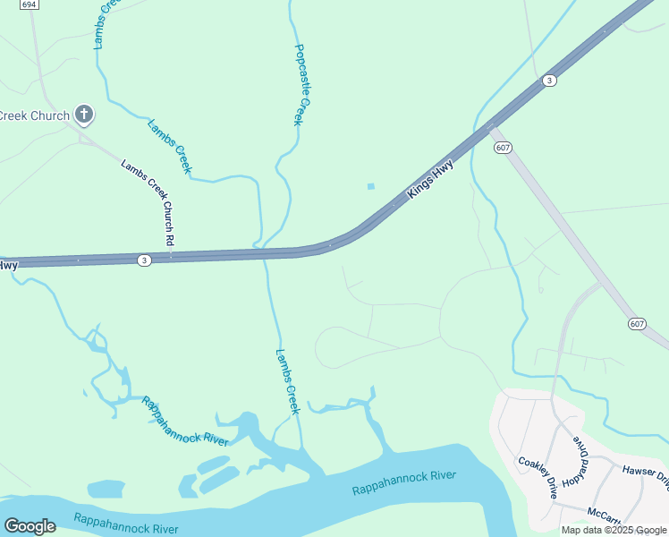 map of restaurants, bars, coffee shops, grocery stores, and more near 5198 Longbow Road in King George