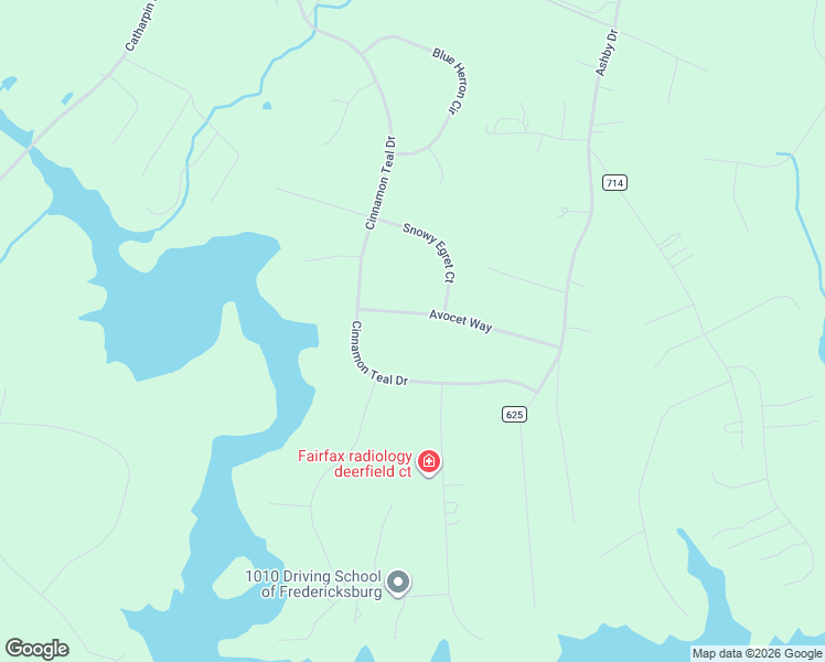 map of restaurants, bars, coffee shops, grocery stores, and more near 8102 Avocet Way in Spotsylvania Courthouse