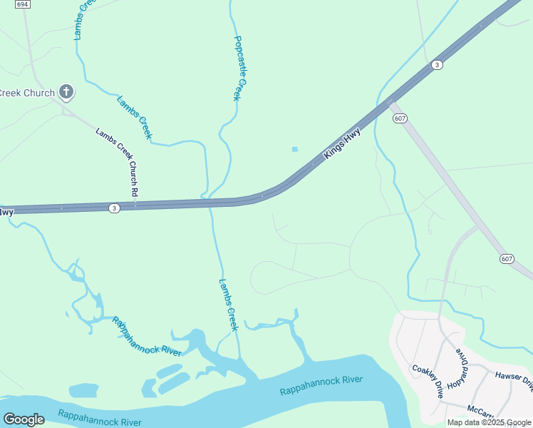 map of restaurants, bars, coffee shops, grocery stores, and more near 5198 Longbow Road in King George