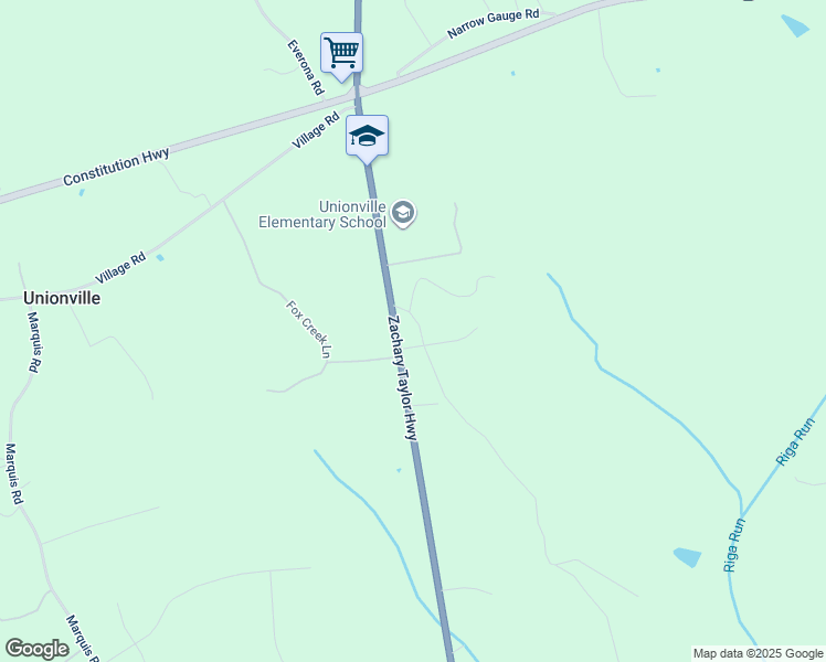 map of restaurants, bars, coffee shops, grocery stores, and more near 24547 Melody Rose Lane in Unionville