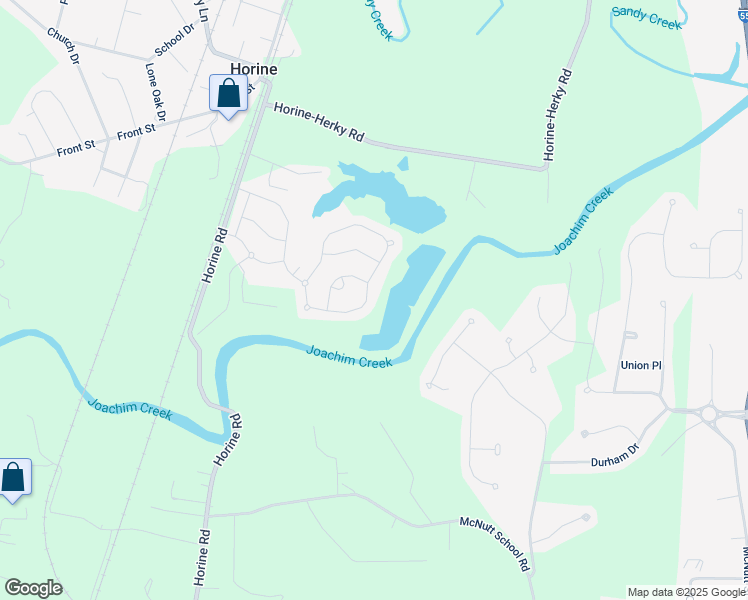 map of restaurants, bars, coffee shops, grocery stores, and more near 1750 Waters Edge Way in Pevely