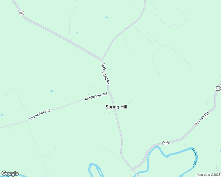 map of restaurants, bars, coffee shops, grocery stores, and more near 4207 Spring Hill Road in Mount Solon