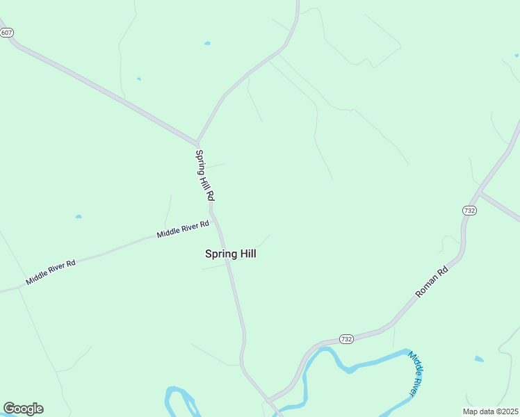 map of restaurants, bars, coffee shops, grocery stores, and more near 4207 Spring Hill Road in Mount Solon