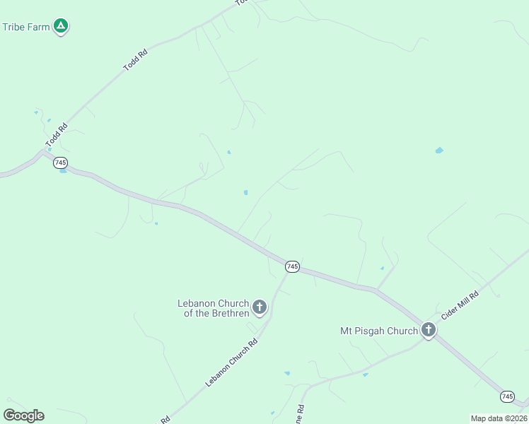 map of restaurants, bars, coffee shops, grocery stores, and more near 431 Mount Pisgah Road in Mount Sidney