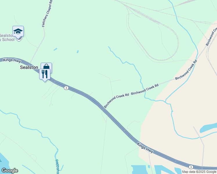 map of restaurants, bars, coffee shops, grocery stores, and more near 11274 Freidland Lane in King George