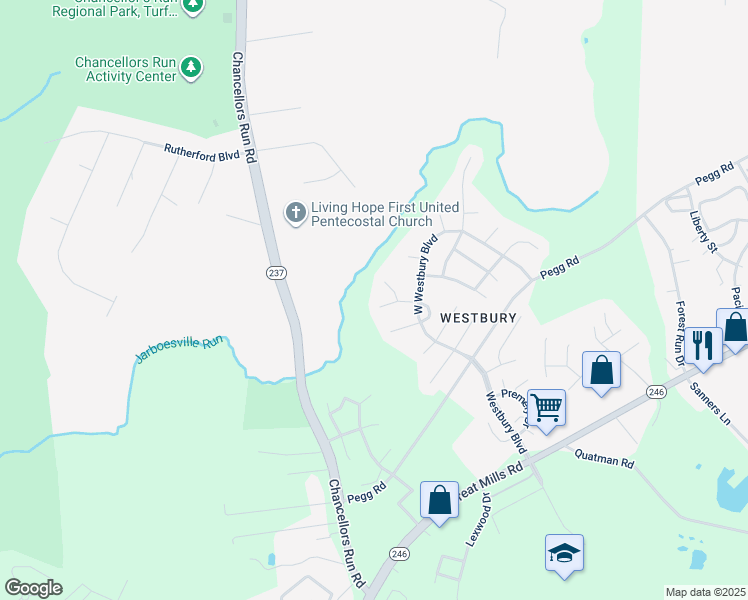 map of restaurants, bars, coffee shops, grocery stores, and more near 45906 Bolden Court in Lexington Park