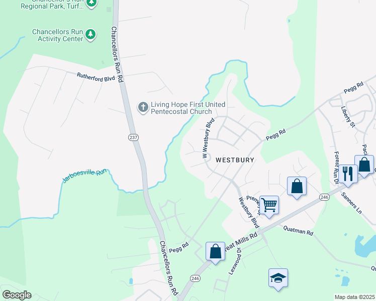 map of restaurants, bars, coffee shops, grocery stores, and more near 45922 Bolden Court in Lexington Park