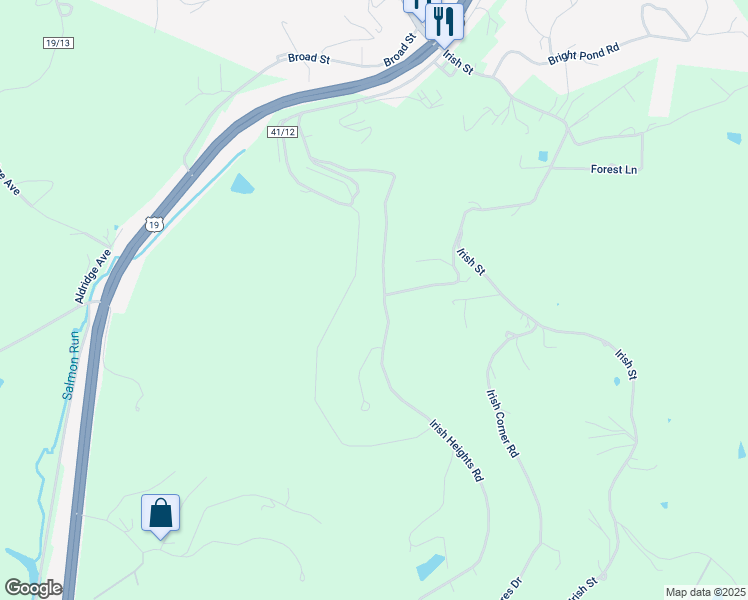 map of restaurants, bars, coffee shops, grocery stores, and more near 796 Irish Heights Road in Summersville