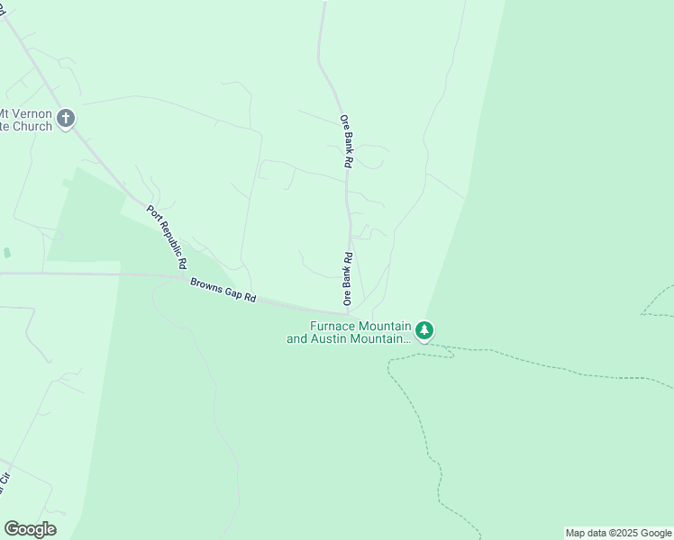 map of restaurants, bars, coffee shops, grocery stores, and more near 10510 Ore Bank Road in Grottoes