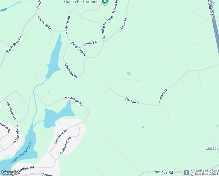 map of restaurants, bars, coffee shops, grocery stores, and more near 96 Farm Ridge Drive in Stanardsville