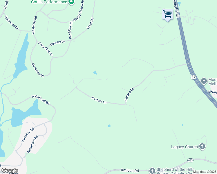 map of restaurants, bars, coffee shops, grocery stores, and more near 96-298 Farm Ridge Dr in Stanardsville