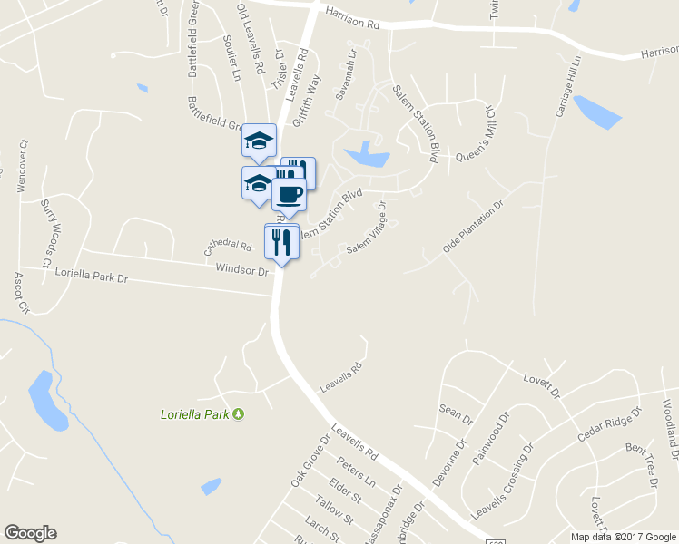 map of restaurants, bars, coffee shops, grocery stores, and more near 11173 Elwyn Court in Fredericksburg