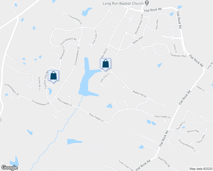 map of restaurants, bars, coffee shops, grocery stores, and more near 1605 Polo Club Court in Louisville