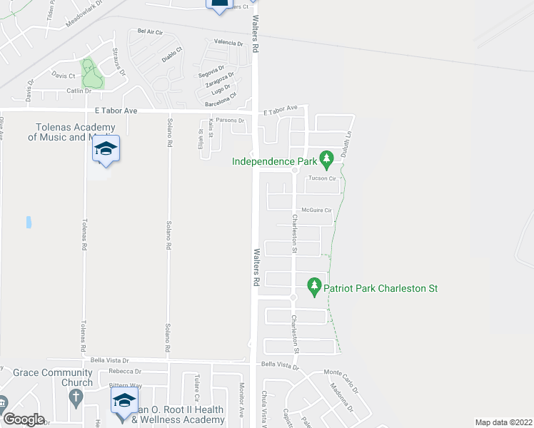 map of restaurants, bars, coffee shops, grocery stores, and more near 1740 Newark Lane in Suisun City