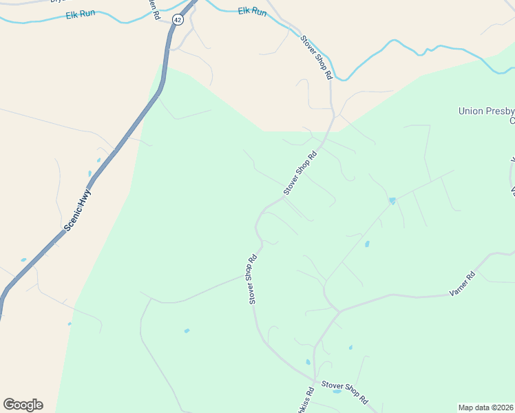 map of restaurants, bars, coffee shops, grocery stores, and more near 576 Stover Shop Road in Churchville