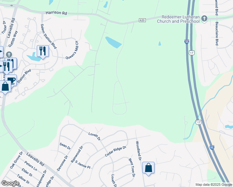 map of restaurants, bars, coffee shops, grocery stores, and more near 11116 Hazel Run Way in Fredericksburg